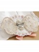 Fashion Lolita Cute Retro Swan White Lace Pink Bow Rose Flower Female Brooch