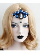 Gothic Retro Black Halloween Prom Party Sapphire Skull Bar Headband