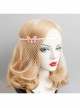 Fashion Simple Fox Pink Yellow Stars Halloween Christmas Show White Veil