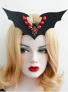 Gothic Retro Fashion Halloween Christmas Holiday Funny Vampire Oversized Bat Hairband