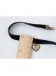Gothic Retro Lolita Sweet Retro Love Heart Black Velvet Choker
