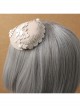 Fashion Retro Palace Pink Lace Butterfly Pearl Lady Autumn Winter Small Top Hat Hairpin