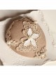 Fashion Retro Palace Pink Lace Butterfly Pearl Lady Autumn Winter Small Top Hat Hairpin