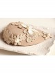 Fashion Retro Palace Pink Lace Butterfly Pearl Lady Autumn Winter Small Top Hat Hairpin