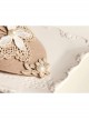 Fashion Retro Palace Pink Lace Butterfly Pearl Lady Autumn Winter Small Top Hat Hairpin