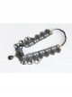 Fashion Retro Halloween Prom Gothic Black Lace Jewel Pearl Headband