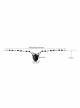 Retro Gothic Personality Fashion Black Grim Reaper Demon Crystal Sweater Chain Hip Hop Necklace