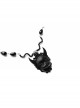 Retro Gothic Personality Fashion Black Grim Reaper Demon Crystal Sweater Chain Hip Hop Necklace