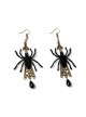 Gothic Retro Fashion Halloween Prom Dress Party Horror Spider Female Long Earrings