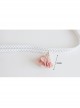 Fashion Retro Cute Baroque Personality Pink Flower Elastic White Female Collar