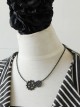Punk Black Retro Gear Female Fashion Simple Hip Hop Necklace