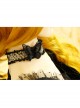 Gothic Retro Fashion Simple Butterfly Black Lace Golden Velvet Female Collar