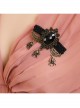 Goth Fashion Black Vampire Personality Spider Handmade Christmas Antique Brooch Buckle