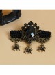 Goth Fashion Black Vampire Personality Spider Handmade Christmas Antique Brooch Buckle