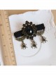 Goth Fashion Black Vampire Personality Spider Handmade Christmas Antique Brooch Buckle