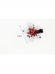 Fashion Gothic Retro Halloween Christmas Red Flowers Black Mesh Adult Female Party Hairpin