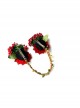 Fashion Personality Leisure Holiday Christmas Fairy Red Garland Rattan Headdress