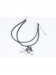 Gothic Retro Fashion Black Eye Of Horus Simple Pendant Collar