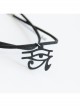 Gothic Retro Fashion Black Eye Of Horus Simple Pendant Collar