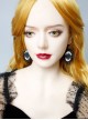 Gothic Fashion Exaggerated Personality Black Queen Creative Retro Long Earrings
