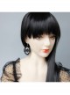 Gothic Fashion Exaggerated Personality Black Queen Creative Retro Long Earrings