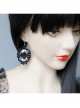 Gothic Fashion Exaggerated Personality Black Queen Creative Retro Long Earrings
