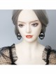 Gothic Fashion Exaggerated Personality Black Queen Creative Retro Long Earrings