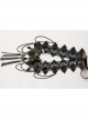 Goth Fashion Retro Palace Black Lace Tassels Halloween Christmas Headband