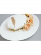 Retro Fashion Palace Baroque Banquet Feather Rose Flower White Top Hat