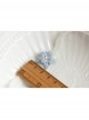 Baroque Cute Simple Wild Fashion Blue Flowers White Velvet Collar