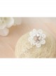 Palace Baroque Fashion Retro White Pearl Lace Flower Bride Female Bracelet