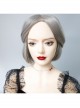 Fashion Retro Simple Halloween Vampire Bite Mark Stainless Steel Ruby Gothic Female Choker