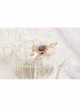 Baroque Retro Fashion White Lace Purple Rose Flower Retro Female Bracelet