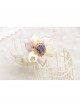 Baroque Retro Fashion White Lace Purple Rose Flower Retro Female Bracelet