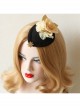 Fashion Retro Snowflake Pearl Yellow Flower Exaggerated Performance Female Top Hat Hairpin