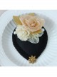 Fashion Retro Snowflake Pearl Yellow Flower Exaggerated Performance Female Top Hat Hairpin
