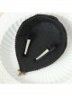 Gothic Palace Fashion Purple Flowers Black Lace Felt Retro Personality Little Top Hat Hairpin