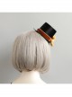 Fashion Personality Cute Lolita Yellow Bear Flower Christmas Show Black Female Top Hat