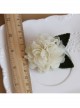 Retro Fashion Personality Simple White Flowers Handmade Female Antique Cloth Brooch