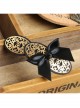 Cute Retro Fashion Simple Lolita Black Bow Lady Golden Hairpin