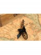 Cute Retro Fashion Simple Lolita Black Bow Lady Golden Hairpin