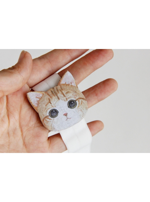 Handmade Baby Cute Simple Child Cat Hundred Days Old White Hairband
