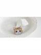 Handmade Baby Cute Simple Child Cat Hundred Days Old White Hairband