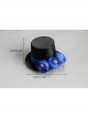 Retro Fashion Personality Party Royal Blue Flowers Black Mesh Top Hat Hairpin
