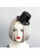 Gothic Fashion Personality Retro Black Prom Sexy Flash Diamond Bow Top Hat Hairpin