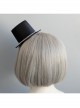 Gothic Fashion Personality Retro Black Prom Sexy Flash Diamond Bow Top Hat Hairpin