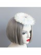Fashion Personality Angel School Opening Ceremony Prom Party White Tassel Topper