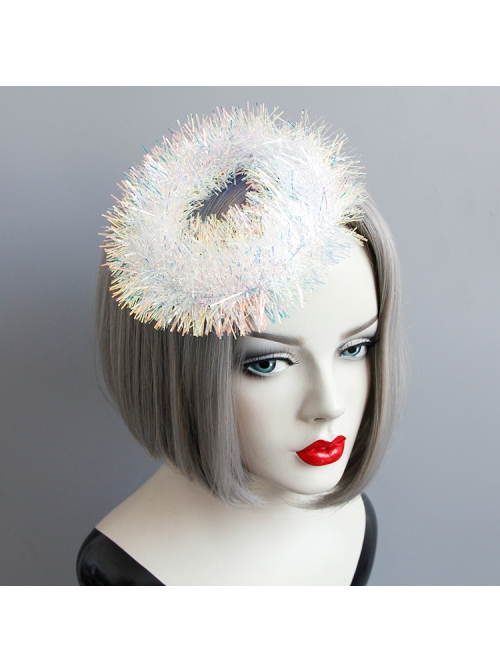 Fashion Personality Angel School Opening Ceremony Prom Party White Tassel Topper