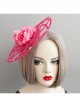 Fashion Exaggerated Personality Pink Flowers Stage Performance Makeup Party Hat
