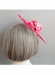 Fashion Exaggerated Personality Pink Flowers Stage Performance Makeup Party Hat